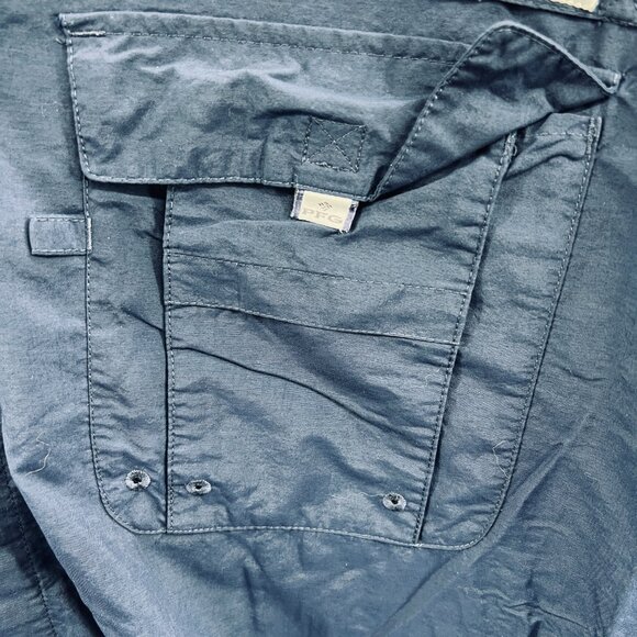 Columbia PFG Bahama II Men Shirt XXL Navy Blue Vent Fishing Omni Shade - Picture 3 of 12